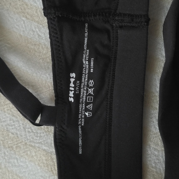 SKIMS Fits Everbody Triangle Bralette Size:Small Onyx - Picture 5 of 5